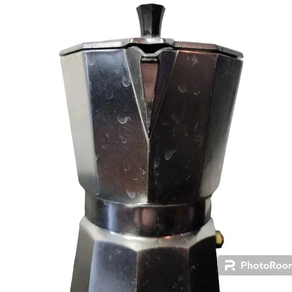Vintage Classic Aluminum Stovetop Espresso Coffee Maker with all parts 6.5-8